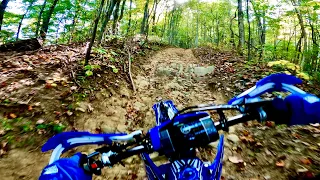 2022 YZ250X SINGLE TRACK 172 HATFIELD MCCOY INDIAN RIDGE COMPLETE TRAIL (new graphics are insane)