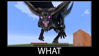 Minecraft wait what meme part 75 realistic minecraft ender dragon