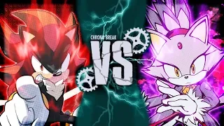 SHADOW THE HEDGEHOG vs BLAZE THE CAT! (Sonic The Hedgehog Sprite Battle Animation) | Chrono Break