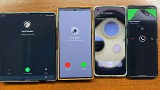 Samsung Z Fold 5 + S23U + OnePlus 8T + Razr 40U WhatsApp, FB Messenger, Threema, Viber Incoming Call