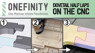 EP7 Onefinity CNC - CNC Dovetail Half Laps - Woodworking Joinery
