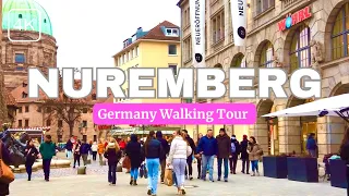 Nuremberg Germany 🇩🇪Amazing Walking Tour 4K 60fps | Exploring the City Center and Nuremberg Castle