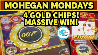 4 GOLD CHIPS! 😀THIS IS THE BEST DENOMINATION TO PLAY 007! MASSIVE BOND SLOT MACHINE WIN!