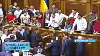 Ukraine Parliament Clashes: Grenade explodes outside Kyiv parliament after decentralisation vote