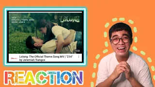 [REACTION] "214" by Jeremiah Tiangco - Official Lyric Video | Lolong