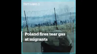 Polish forces fire tear gas at migrants waiting at the border