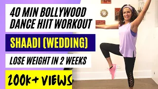 40min HIIT Bollywood Dance Workout | Wedding Songs Special | Lose weight in 2 weeks