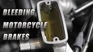 Bleeding Motorcycle Brakes and Replacing Brake Fluid With a Vacuum Bleeder