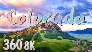 Flying Over Colorado Rocky Mountains in 8K 360° | Virtual Reality Meditation for Meta Quest