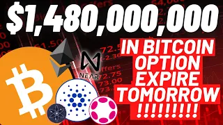 BREAKING: $1.48 Billion In Bitcoin Options Expire TOMORROW!!! Daily Crypto Market Update: Bottom In!