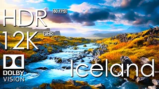 12K HDR 60FPS DOLBY VISION - ICE AND FIRE - CINEMATIC ICELAND