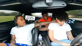 FALLING ASLEEP WHILE DRIVING PRANK ON THE GANG!!! *They Went Crazy*