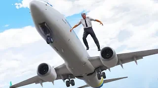 Pilot Jumps Out Of Boeing 737 | GTA 5