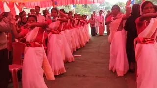 Silver Jubilee celebration of sr Carolina kerketta at Mahuwatoli Entrance dance by youth