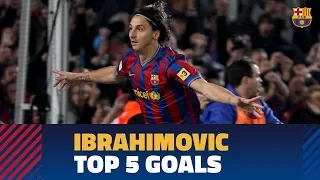 Zlatan Ibrahimovic's TOP 5 goals with Barça