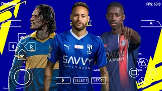eFootball PES 2024 PPSSPP FULL LAST TRANSFER UPDATE NEW MENU & REAL FACES BEST GRAPHICS HD