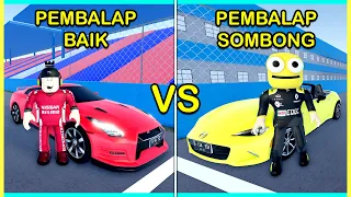 ENCES JADI PEMBALAP SOMBONG!! AKHIRNYA KENA KARMA!! Hahaha... (Roblox Car Driving Indonesia RP)