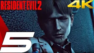 Resident Evil 2 HD - Gameplay Walkthrough Part 5 - William Birkin Boss & Giant Crocodile (Leon) 4K