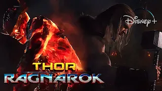 Thor: Ragnarok | Thor Vs Surtur - Fight Scene | Disney+ [2017]