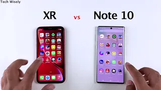 iPhone XR vs SAMSUNG Note 10 Speed Test