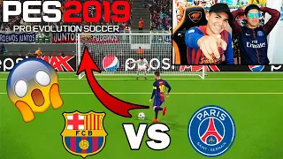 EPIC RETO!!! DUELO DE PENALTIS 😱 | BARCELONA VS PSG - PES 2019 *con castigo*