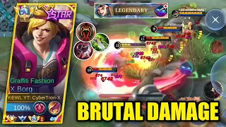 X.BORG BRUTAL DAMAGE + HYPER BUILD IS SO OP!! | MLBB