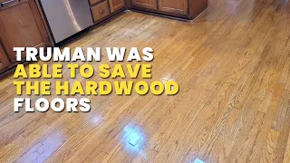 Other Companies Turned This Wood Floor Job Down But Truman Was Able To Save The Hardwood Floors