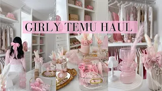 HUGE GIRLY TEMU HAUL!🎀-SLMISSGLAM