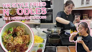 HONG KONG FRIED NOODLES  with 5 homemade sauces | Negosyo Recipe