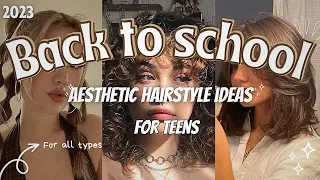 Aesthetic back to school hairstyle Guide ✨🍪🧋| All types of hair & length | bigsistipz🌸