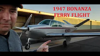 1947 Beechcraft Bonanza Ferry Flight Mesa AZ to Placerville CA