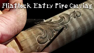 Simple ways to add detail to your flintlock carving | Isaac Haines Inspired Muzzle Loader Build