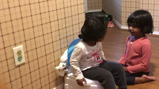 Potty training sister