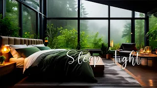 Rainy Day At Cozy Forest Room Ambience ⛈ Soft Rain in Woods for Deep Sleep, Sleep Tight #7