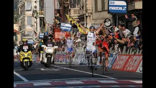 MILANO SANREMO 2003: VINCE PAOLO BETTINI SU MIRKO CELESTINO E LUCA PAOLINI