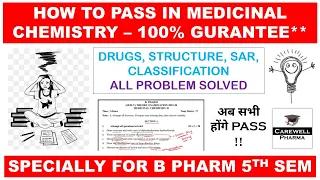 Medicinal Chemistry || How to Pass in Medicinal Chemistry || Carewell Pharma