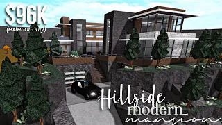 Hillside Modern Mansion (part1-exterior) | Roblox Bloxburg | GamingwithV