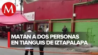 Balacera en tianguis de Iztapalapa, Ciudad de México deja como saldo dos muertos y tres heridos