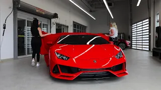 DELIVERING A 2021 Lamborghini Huracán EVO AWD Coupe in ROSSO MARS!