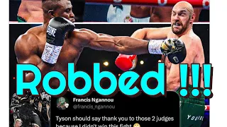 Ngannou is ROBBED,  Fury vs Ngannou,  Reaction from the BOXING world + HIGHLIGHTS #furyngannou