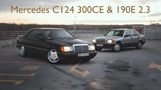 Z miłości do starych samochodów - Mercedes C124 300CE & 190E 2.3