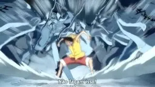 Luffy Haki do rei em Marineford