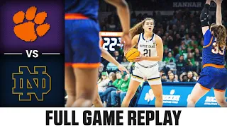 Clemson vs. Notre Dame Full Game Replay | 2023-24 ACC Women's Basketball