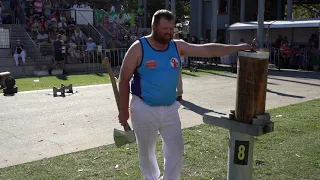 250mm Standing Block Handicap- Sydney Royal Woodchopping &Sawing Competition