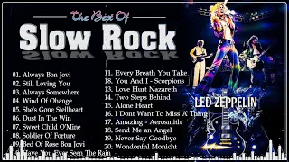 Bon Jovi, Scorpions, Aerosmith, White Lion, Led Zeppelin 🎸 Greatest Hits Slow Rock 70s,80s,90s