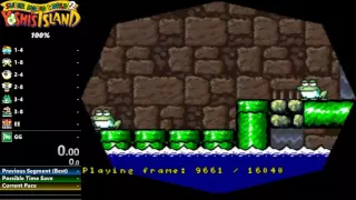 Yoshi's Island: SMW2+ Hack 2-8 100% in 3:56 - TAS