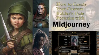 How to Create Baldur's Gate Custom Portraits with Midjourney