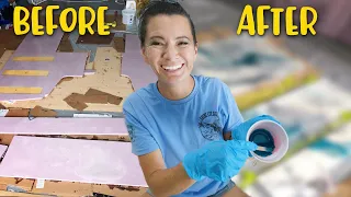 OUR FAVORITE PART OF OUR BOAT | Epoxy Walls | Sailboat Reno | Pt 2