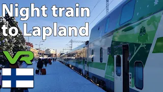 Amazing Finnish night train to Lapland | Upper deck cabin | Santa Claus Express