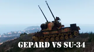 Ukrainian GEPARD Anti-Aircraft System in Action. Gepard vs Russian SU-34 | Arma 3 Gameplay